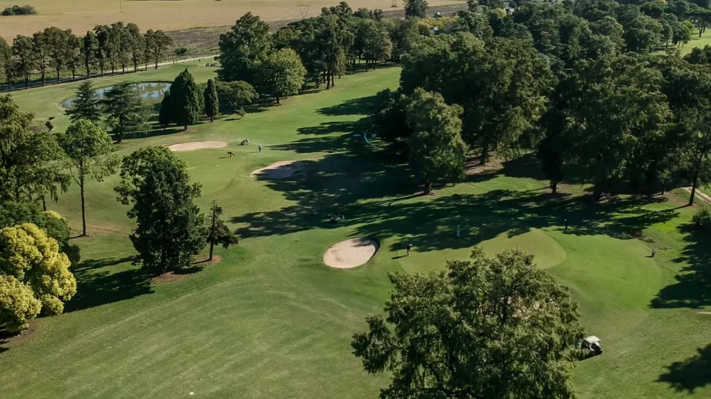 Vista de la cancha del Club de Campo El Paso durante la primera edición del Pro-Am Centro Santa Fe.